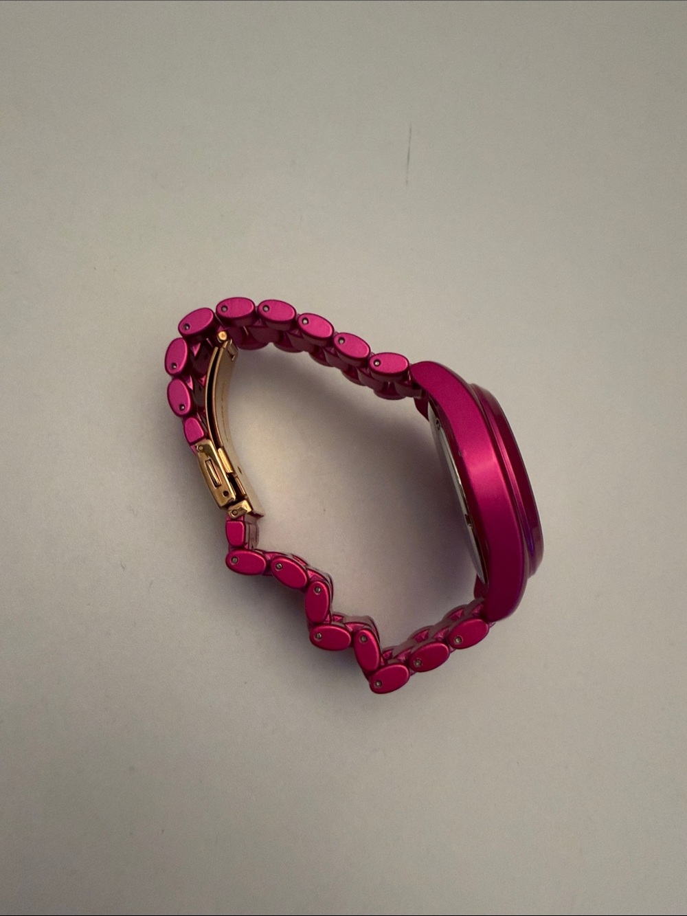Michael Kors Women's Pink Chronograph Bracelet Watch - Picture 3 of 7